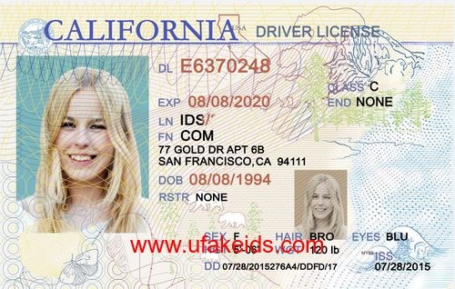 CALIFORNIA fake id