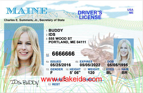 MAINE Fake ID