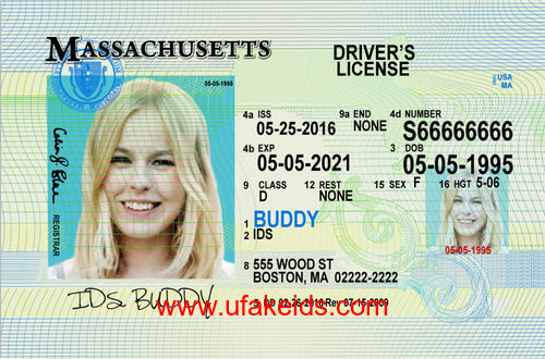 MASSACHUSETTS Fake ID