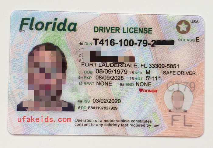 Florida New Faek ID