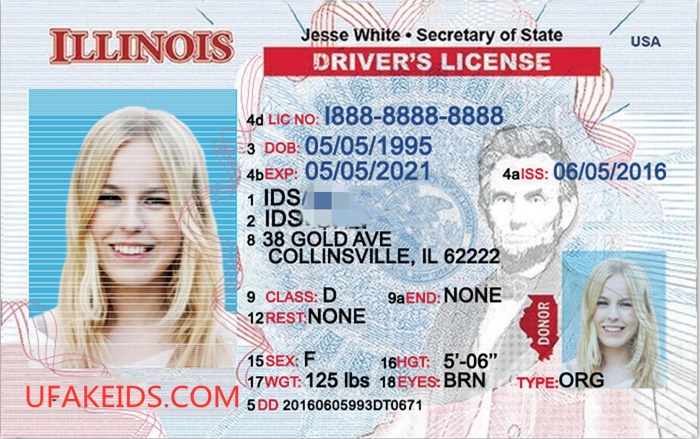 Illinois New Faek ID