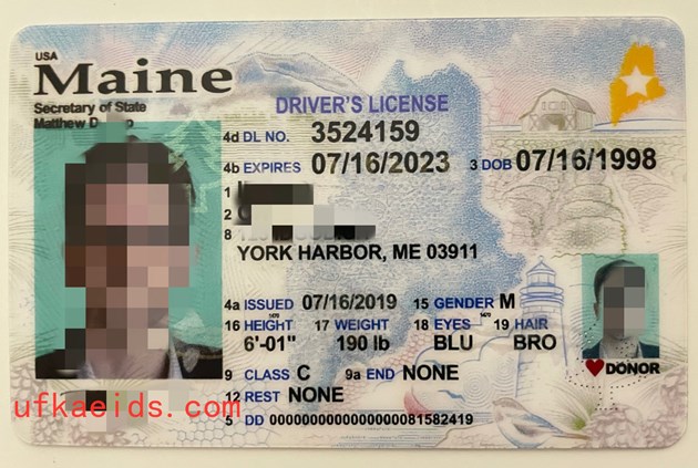 New Maine Fake ID