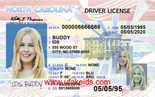 NORTH CAROLINA Fake ID