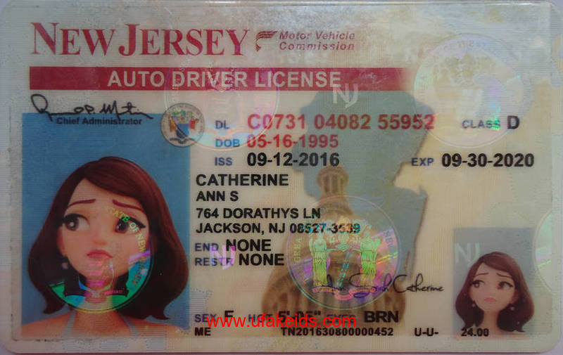 NEW JERSEY fake id