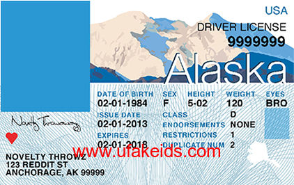 Alaska Fake ID Template