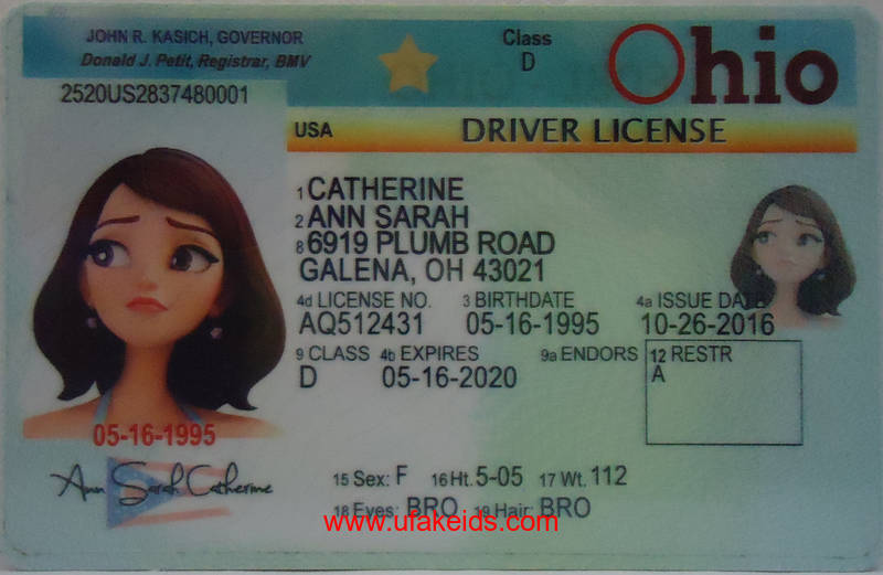 ohio fake id