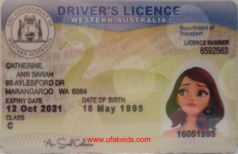 western australia fake id