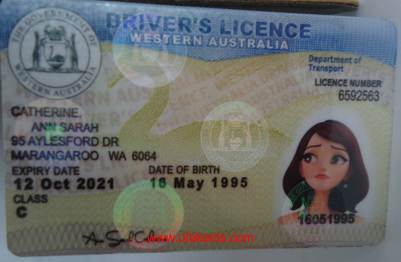 Western Australia Driver License