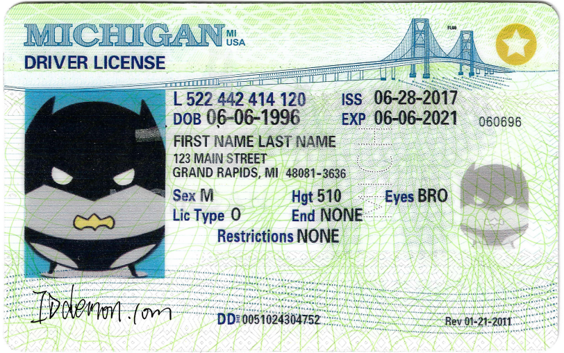 Michigan Fake id