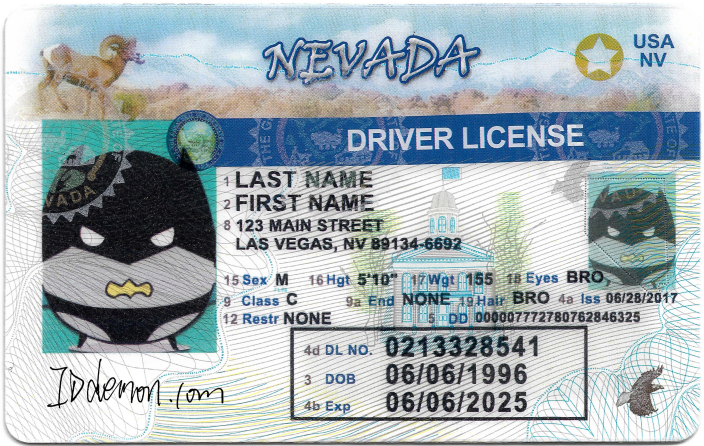 Nevada Fake id