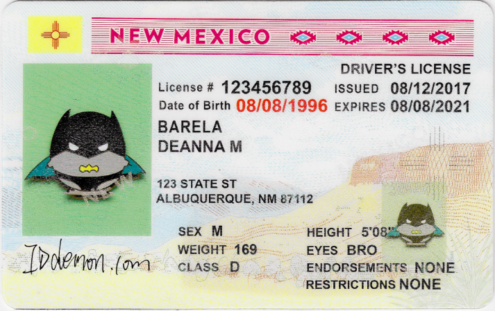 New Mexico Fake id