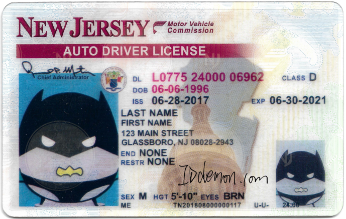 New jersey Fake id