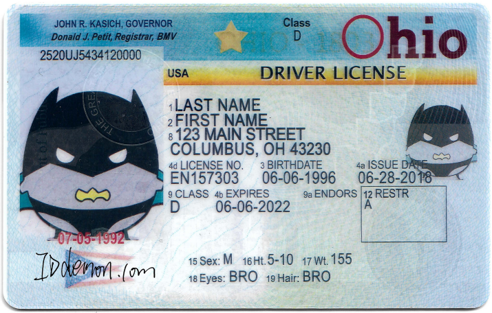 New ohio Fake id